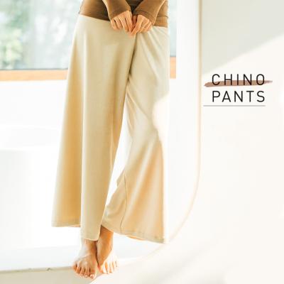 China Thermal Multi Color Bottoms Women Casual Pants Loose Elasticity Home Pants Polyester Wide Leg Pants for sale