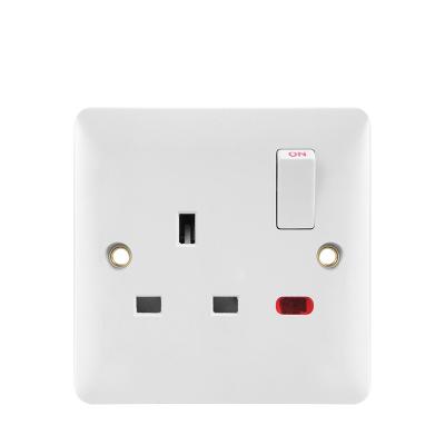 China 1gang 13A Switched Socket 1gang 13A Switched Socket Electrical Accessories 13Amp Switch Electrical Outlet 250V Built In Wall Outlet/Wall Switch/Switches Outlet for sale