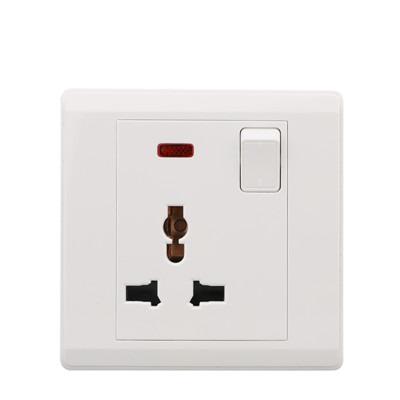 China PC/Band 13A PC VGT Electrical Equipment Switch Socket 1 Gang 3 Pin UK Standard Universal Wall Socket Plug /Wall Switch for sale