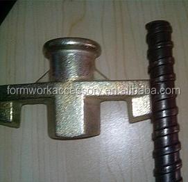 China Thread is suitable for 15/17mm tie rod scaffolding parts galvanized tie rod and wing nut for sale