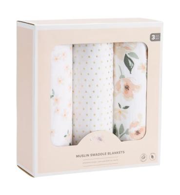 China Newborn baby custom color print size soft bamboo 70% organic cotton soft bamboo wearable double layer newborn baby wrap blanket in box for sale