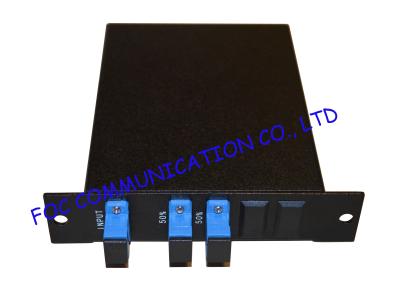 China LGX Type Fiber PLC Splitter Rack Mount Cassette Box Type SC / UPC Low Insertion for sale