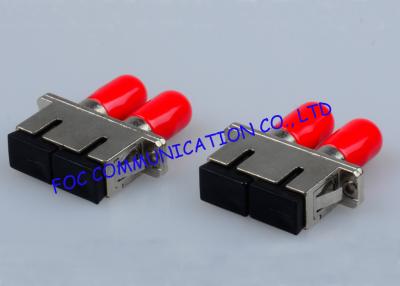 China SC - ST Duplex Metal Optic Fiber Adapter For Ftth And Fttx , Low Insertion Loss for sale