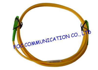 China LSZH Jacket SC / APC Fiber Optic Patch Cord , Simplex Fiber Optic Cable Single Mode for sale