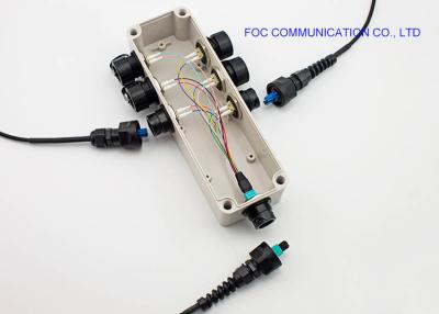 中国 IP67はODVA/MPO-ODVA/DLC OM3のための繊維光学の終了箱50Nの引張強さを防水します 販売のため