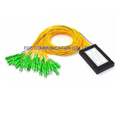 China SC APC 1×32 FTTX Optical Fiber Splitter ABS Module Type Low PDL for sale