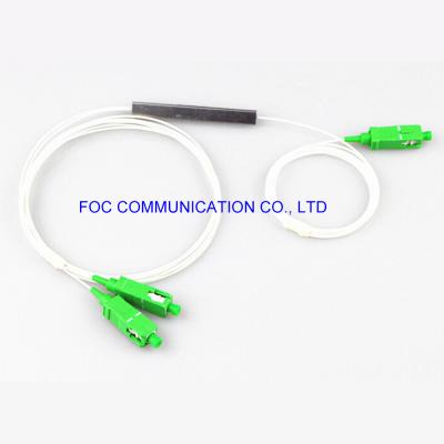 China Tubo de acero micro G657A del divisor 1*2 del Plc de los sistemas SC APC Ftth de CATV en venta