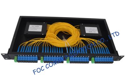 China Divisor 1x2, 1x4, 1x8, 1x16, 1x32, 1x64 del Plc de la fibra del soporte de estante de Pon/Lan en venta