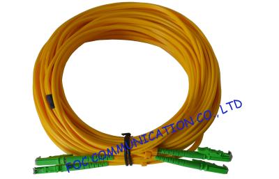 China Duplex APC Fiber Optic Assemblies E2000/APC 9/125 Single Mode Fiber for sale