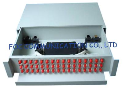 China High strength Sliding Fiber Optic Patch Panel / FC 48 port patch panel for sale