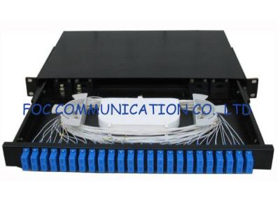 Cina Facendo scorrere tipo Sc a fibra ottica 24Port del quadro d'interconnessione del supporto di scaffale per l'installazione della rete della fibra in vendita