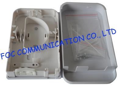 China Plastic Fiber Optic Terminal Box Wall Mount Fiber Cable Protection Pigtail Loaded for sale