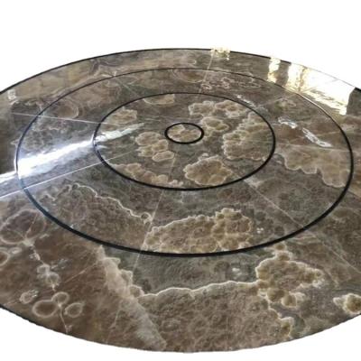 China Modern Natural Polished High Quality Lobby Carpet Mixed Color Border Designs Waterjet Square Marble Flooring Pattern for sale