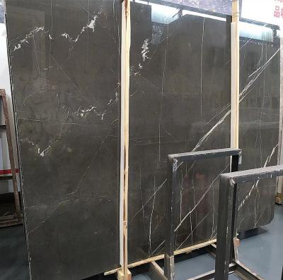 China Pietra Gray Modern Marble Polished Slabs for sale