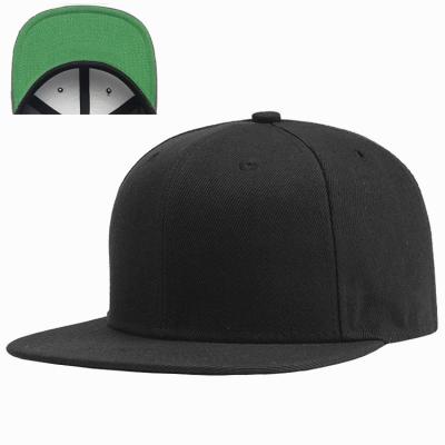 China Hot Selling 6 Joint Green Flat Men's Patches Embroidery Patches Panel White Men's Bill Custom Logo 3D Hip Hop Snapback Hats Hats for sale