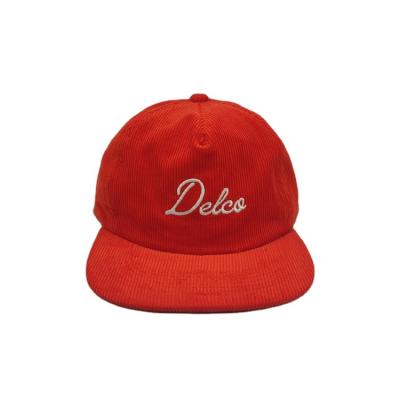 China JOINT Hat Embroidery Snapback Design Custom Corduroy Hats for sale