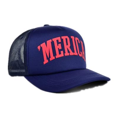 China High Front 5 Mesh Back Trucker Hat JOINT Panel Foam Polyester Crown Cap for sale