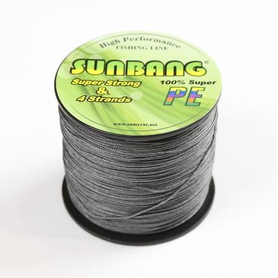 China Float Locator Dongyang Factory Supplies Lure Fishing 100M Gray Color 4 Strands Braided Fishing Line for sale