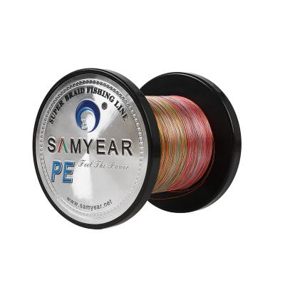 China SAMYEAR High Strength Super Power Japan Multi Material 8 Strands Braid PE Fishing Line for sale