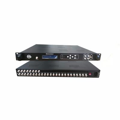 China GreenGo 16 Ways Digital CATV Modulator Tuner NTSC To DVB C Transmodulator à venda