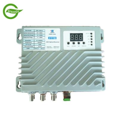 중국 GreenGo GGE-10AN Professional indoor 2 outputs CATV Optical Receiver ftth Optical Node 판매용