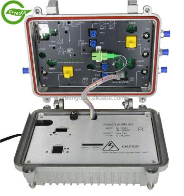 China GGE-OR409 4 way outdoor CATV optical receiver with SNMP zu verkaufen