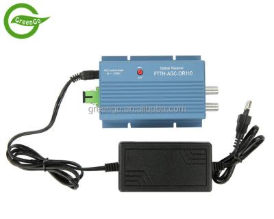 中国 1G 8V CATV FTTB Optical Receiver With 2 Outputs 1100~1600nm GGE-OR110 OEM 販売のため