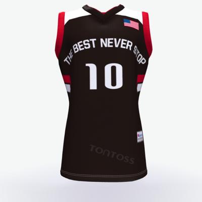 China Breathable Sublimation Basketball Clothing T-shirt Invest Custom Team Embroidery Patch Fashion Design Basketball Tank Top for sale