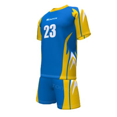 China Sets 2023 Sublimation Short Sleeve Soccer Jersey Football Player Soccer Fan Shirt Men Short Sleeve Suit for sale