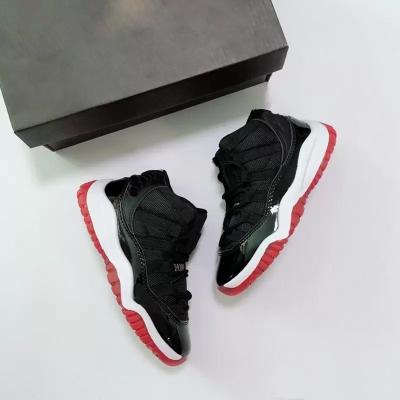 China Jumpman 11S Lightweight Good Quality Kids Bred Low Red Black White Boys Girl Trainers Basketball Shoes Agree 24-35 for sale