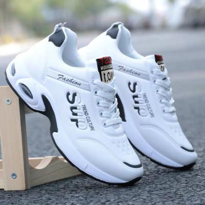 China Hot sale new fashionable men's shoes 2021 cheap price fashion trend style sports running sneaker shoe-black color for men for sale