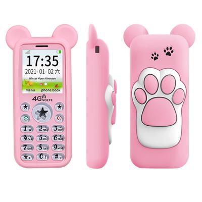 China Cheap Sale USA Mini Dual SIM GSM 2G Mini Student Child Cute Pink Cat Button Feature Mobile Phones Wholesale SIM Card OEM for sale