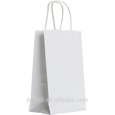 China Recyclable Customize Christmas Paper Bags For Supermarket Flat Handle Kraft Paper Bag With High Quality for sale