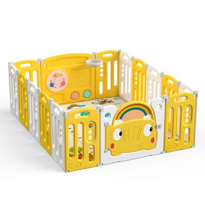 China Contemporary PE Baby Play Yard Safety Plastic Plastic Fence Kids Large Baby Playpen for sale