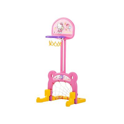 China Imported Plastic Basketball Hoop New Design Kids Mini Adjustable LLDPE Basketball Hoop Stand Holder With Stand Indoor Game Toy For Kids for sale