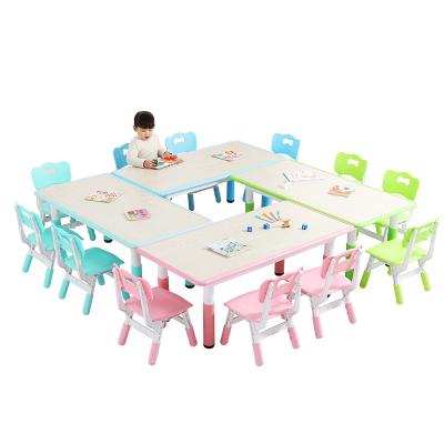 China Eclectic children can lift tables and chairs, the desk can be graffiti, 7 levels can be adjusted up to 60CM for sale