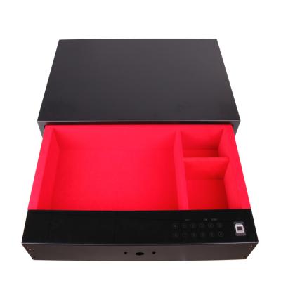 China Elecctronic/fingerprint/mechanical 2021 new design fashion hotel touch screen security hing safe box, high quality safe box drawer type for sale