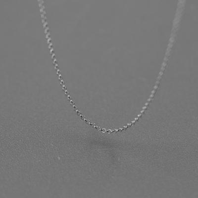 China TRENDY Handmade 925 Sterling Silver 1.4 Mm Cable Chain Necklace Jewelry for sale