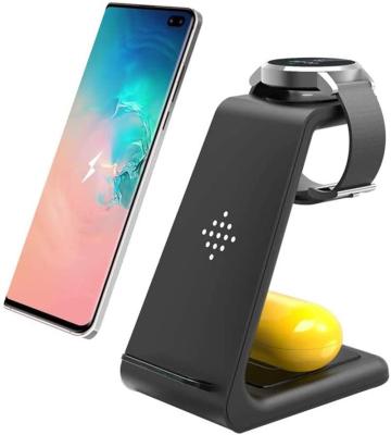 China YFZN Indoor 3 in 1 Wireless Charging Station for Multiple Devices Watch 6,5,4,3,2 Charger and AirPods Pro, iPhone 12 11 Pro Max Xs X Xr 8 for sale