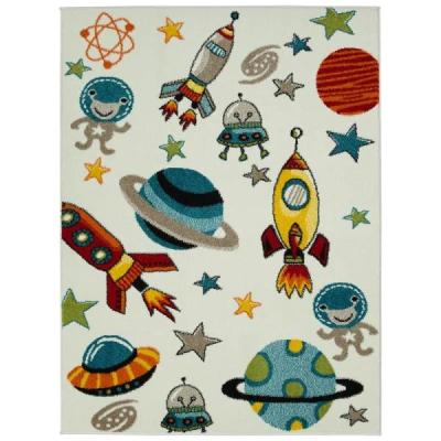 China Washable Kids Blanket Cute Outer Space Kids Room Upholster Playmat for sale