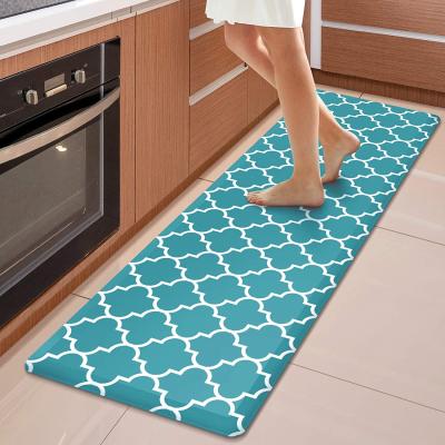 China Washable Waterproof Oilproof Non Slip Anti Fatigue Kitchen Mat for sale