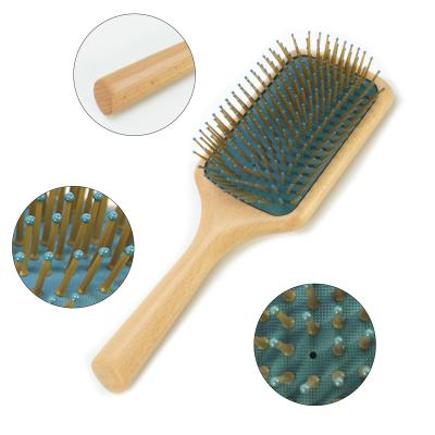 China For Home Use Handmade Hair Brushes Massage Bamboo Brush Hair Brush Customized Anti-static Comb for sale