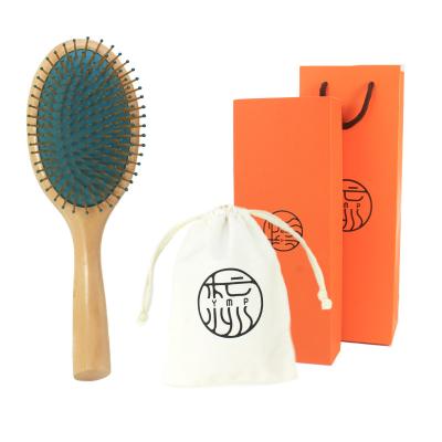 China Wholesale Customized Wooden Oval Hair Scalp Massage Comb Hair Brush Combs Hair Tools for sale