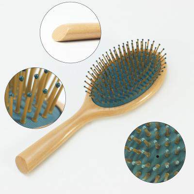 China Wholesale Customized Wooden Hair Combs Oval Paddle Hair Scalp Massage Comb Hairbrush for sale