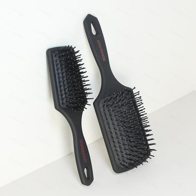 China All Large Black Rubber Comb Brush Rubber Hair Scalp Massage Shampoo Silicone Scalp Color Panel Massage Comb for sale