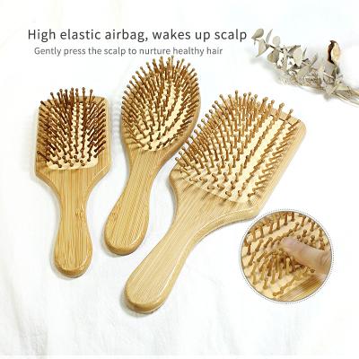 China All Custom Logo Anti-Static Rib Comb Comb Airbag Hair Brush Massage Comb Wooden Hair Comb for sale