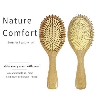 China All Steel Needle Massage Comb Wooden Hair Travel Airbag Massage Comb Comb Shape Massager for sale