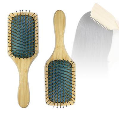 China All Heat Comb Radio Stiffen Wooden Hair Cushion Massage Comb Electric Scalp Massage Comb Bamboo for sale