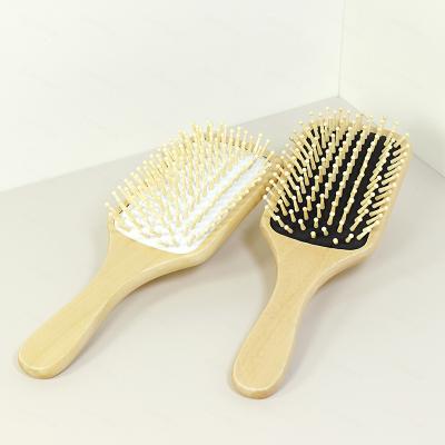 China All Premium Wooden Bamboo Hair Brush Improve Hair Growth Wooden Hair Brush Prevent Hair Loss Comb for sale