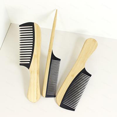 China For Home Use Customized Portable Bamboo And Wood Combs Electric Grooming Comb Sturdy Rat Tail Comb for sale